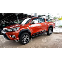 Aletines en ABS negro +25mm para Toyota Hilux Revo 2016-