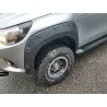 Aletines XXL en ABS negro +40mm para Toyota Hilux ''Revo'' 2016-2021