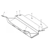 Protección de barras de dirección en acero 2,5mm (para 0530) (vehículos con soporte de cabestrante) (4.2D; 4.5; 4.7)