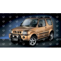 Estribos Acero Inoxidable 60 mm Negros-Suzuki Jimny 1998-2005 | SER4X4