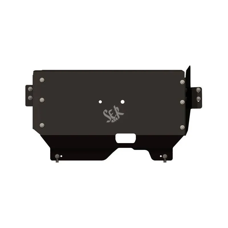 Protección Cárter + Caja Cambios Acero 3 mm-Ford Transit Custom 2013-