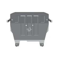 Protección Cárter+Caja Cambios Aluminio 4 mm-Ford Transit Courier 2014