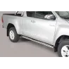 Estribos Laterales Tubo Inoxidable Ovalado-Toyota Hilux Revo EC 2016- 